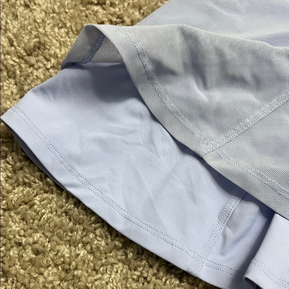 Ivivva by Lululemon Light Blue Layered Skort for Girls sz 7 - Picture 6 of 11